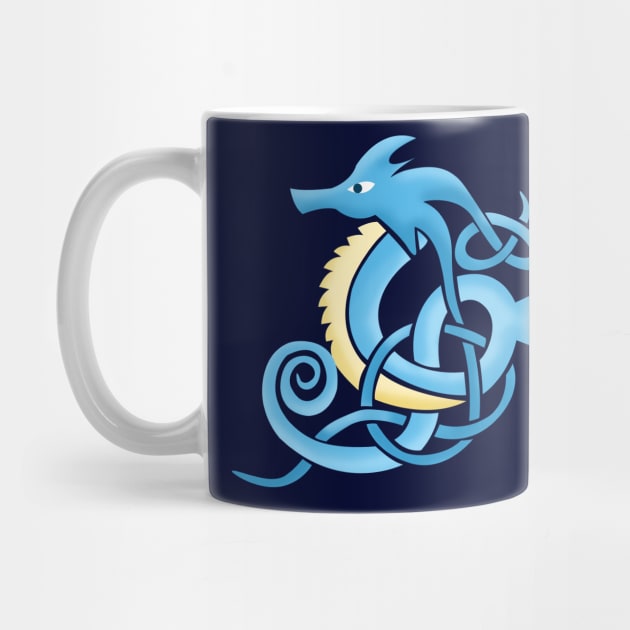 Celtic Water Dragon by WildHusky
